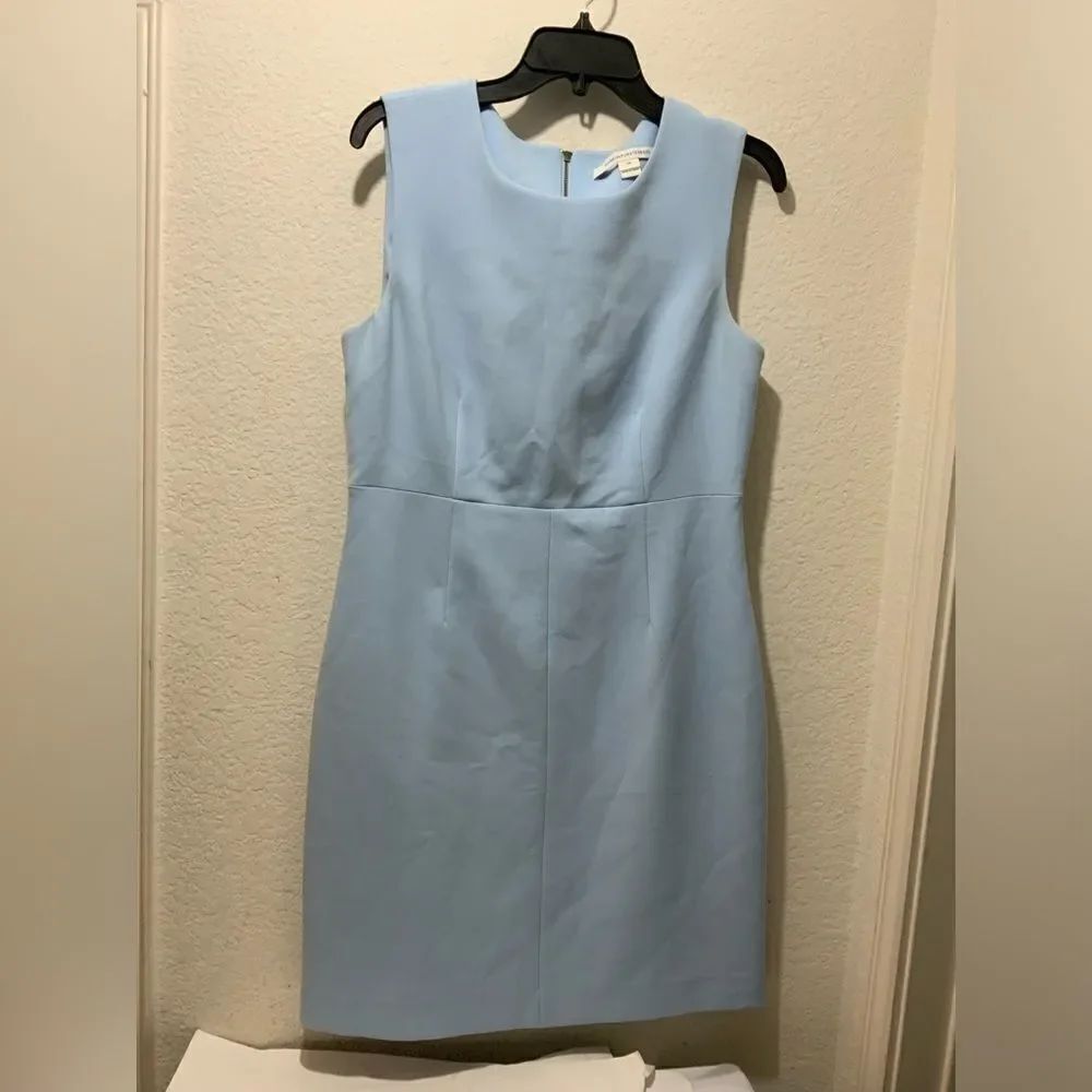 DVF Diane von furstenberg Pale Blue Dress Women’s size 10